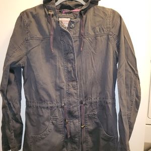 Mossimo Utility Jacket Women's Size Large Dark Grey